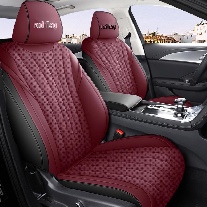 Hongqi H5 Perforated Leather Car Seat Cushion - Universal, Four Seasons, New Model