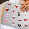 110Pcs/Set Downtown Y2K Girls Q-1 Mini Diary Manual Stickers DIY Scrapbooks Album Decor Decals Stickers