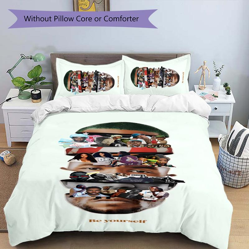 Frank Ocean 3pcs Bedding Set Duvet Cover Closure Includes 1 Duvet Cover & 2 Pillowcases for All Seasons Bedroom Home Dorm Decor