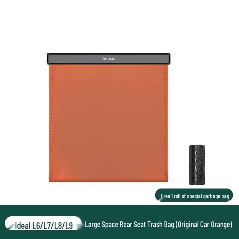 Universal Car Trash Can: Seat-Mounted Interior Storage Accessory for L6, L7, L8, L9, i6, i8, MEGA Models
