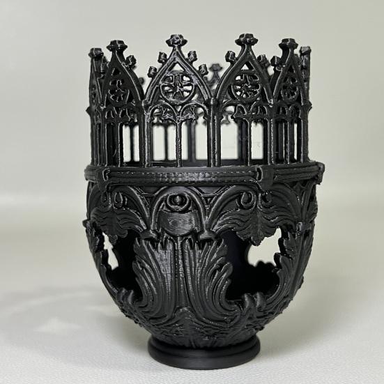 Готический Декоративный Подсвечник 3D Печатный Винтажный Средневековый Подсвечник-Колонна для Декора Стола Камина