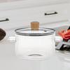 Clear Glass Cooking Pot Set - Versatile Kitchen Cookware for Various Dishes