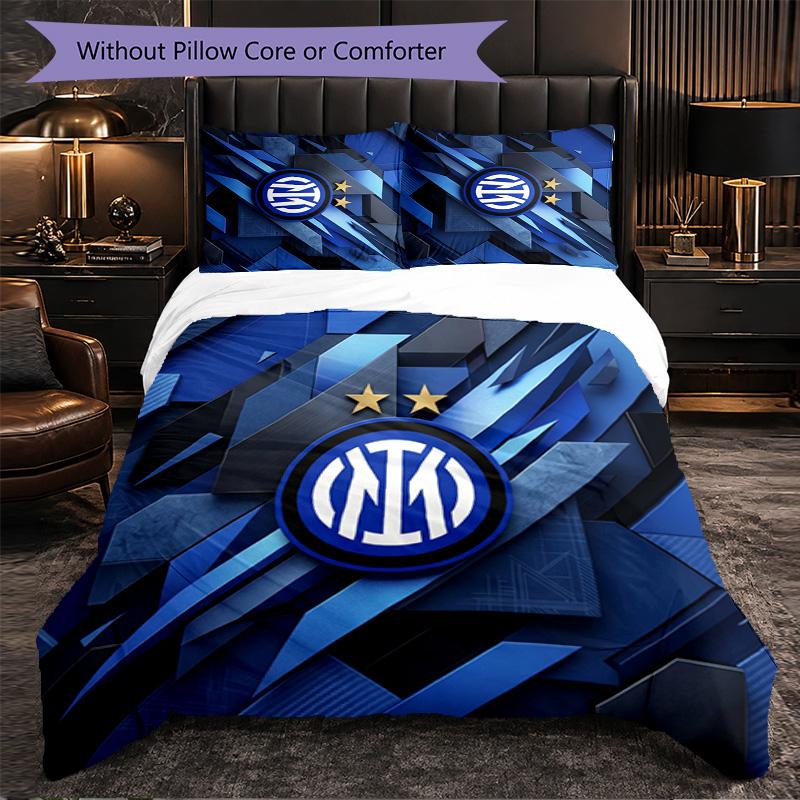 Borussia Dortmund Pattern 3 Pieces Bedding Set Soft Microfiber Duvet Cover with Pillow Cases for Bedroom