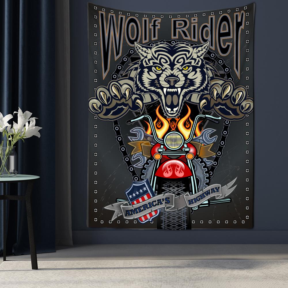 Психоделический гобелен с изображением животных Таро, настенный гобелен, колдовство, богемный хиппи, мандала, TAPIZ, домашний декор для комнаты