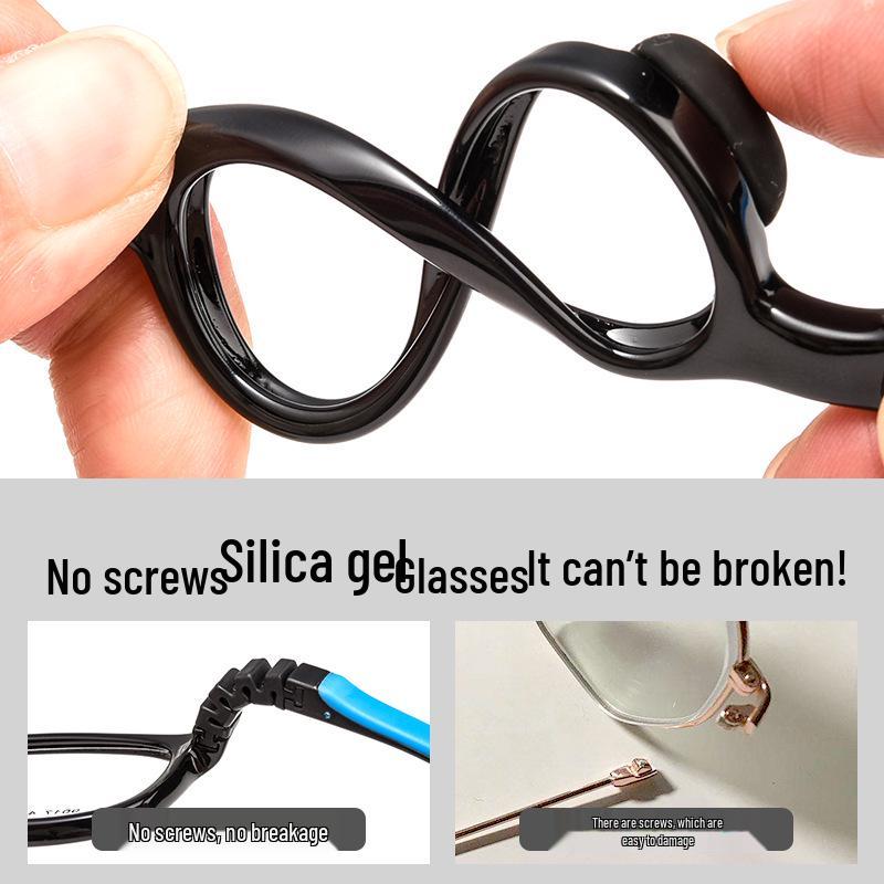 Сверхлегкая силиконовая детская оправа для очков 9017ET: Прочные оправы для близорукости для мальчиков и девочек