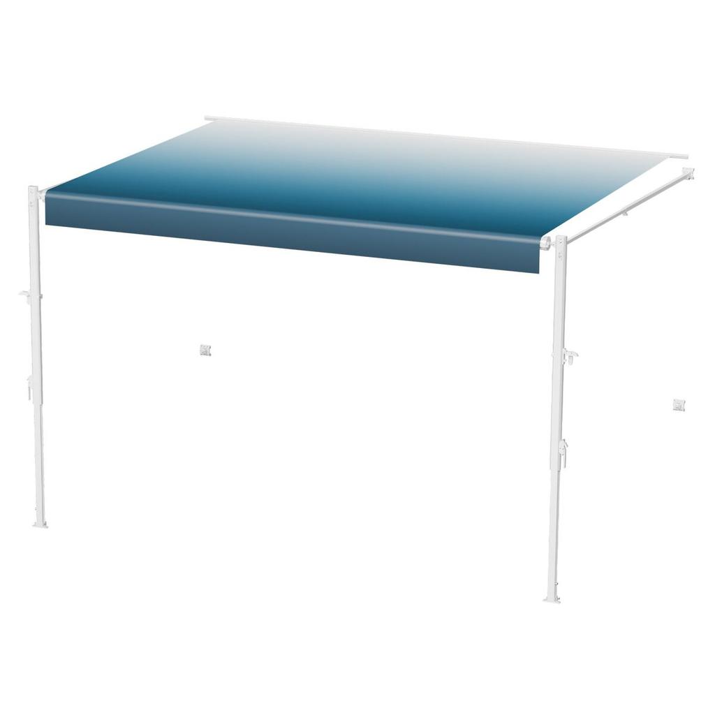 15' RV Replacement Awning Manual Trailer Awning for Most DC12V RVs