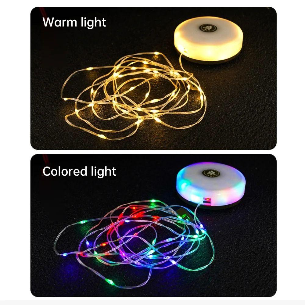 10M String Lights Solar String Lights USB Rechargeable LED Camping Lamp Tent Light Yard