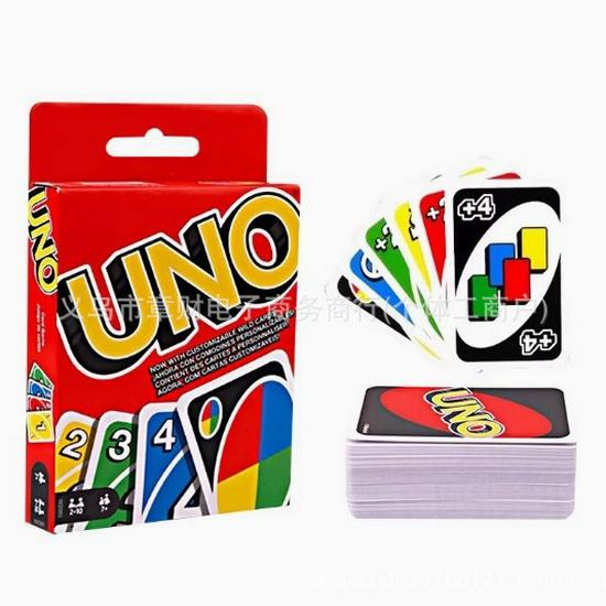 UNO Classic Multiplayer Cartoon Party Playing Cards Game