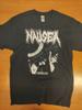 Nausea Crust Punk Hardcore Группа Черная Футболка с Ручной Шелкографией Унисекс Футболка