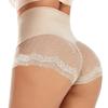 Женское утягивающее нижнее белье с высокой талией, утягивающие трусики с высокой посадкой, бесшовные сексуальные кружевные трусы, женские утягивающие трусы, корректирующее белье