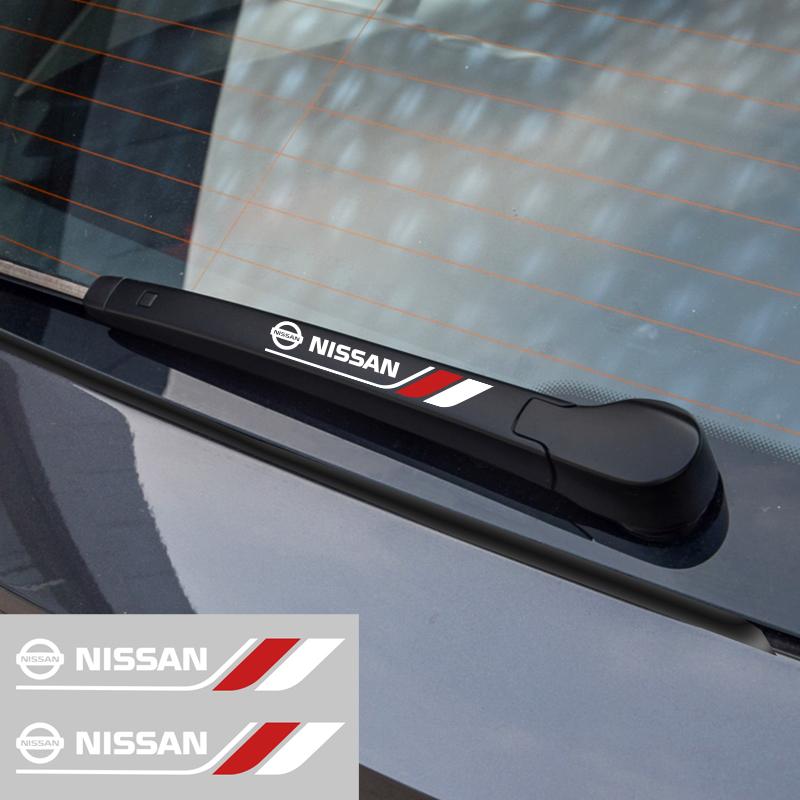 ARP5 2PCS Creative Car Sticker Windshield 3D Window Wiper Car Decal Sticker For Nissan Juke Sentra Navara Leaf Almera X-trail