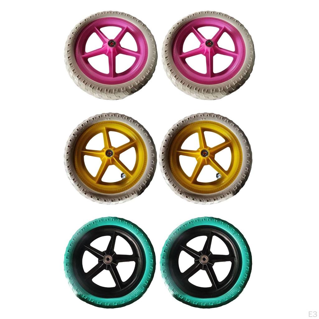 1 Pair 27cm Lightweight Non-slip Replacement Balance Bike Wheels Repair Birthday Gift Toys