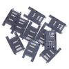 10Pcs Sim Card Holder Clamshell 6P Mobile Phone Communication Card Holder Sim Card Slot