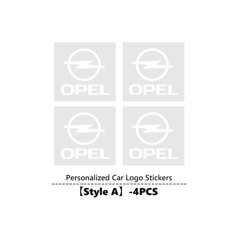 AAAYQ1 2/4/8pcs 3D Crystal Label Badge Emblem Sticker Car Audio Decorate For Opel Corsa Mokka Astra Cascada Adam Insignia Meriva Vectra