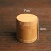 Portable Eco-friendly With Lid Jar Handmade Bamboo Tea Canister Organizer Container Storage Box