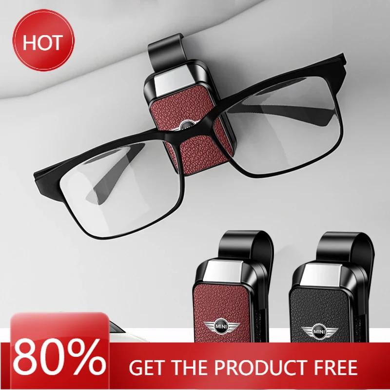 Горячий 2025 Кожаный Автомобильный Козырек Солнцезащитный Очки Кейс Для Очков Держатель Карты Ручки Для BMW Mini Cooper S JCW R55 R5 Clubman Coun