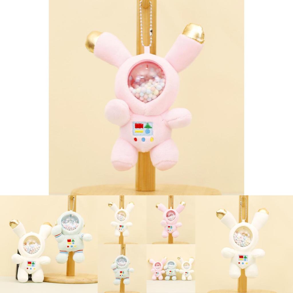 Очаровательный плюшевый брелок-астронавт, милая кукла-космический кролик, креативный шарм для сумки