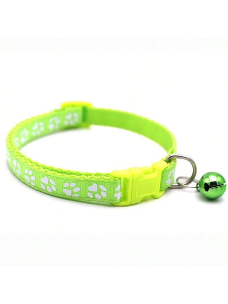 Colorful Pet Leash & Paw Print Collar Set for Dogs and Cats