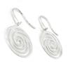 [I4218] - Silver 'Choréographie' Silver Earrings (rhodium-plated) - 20 Mm