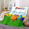 1pc Blanket - Number block Print Design,Lightweight Blanket for Sofa,Bed- Soft &Warm,Gift for All Seasons