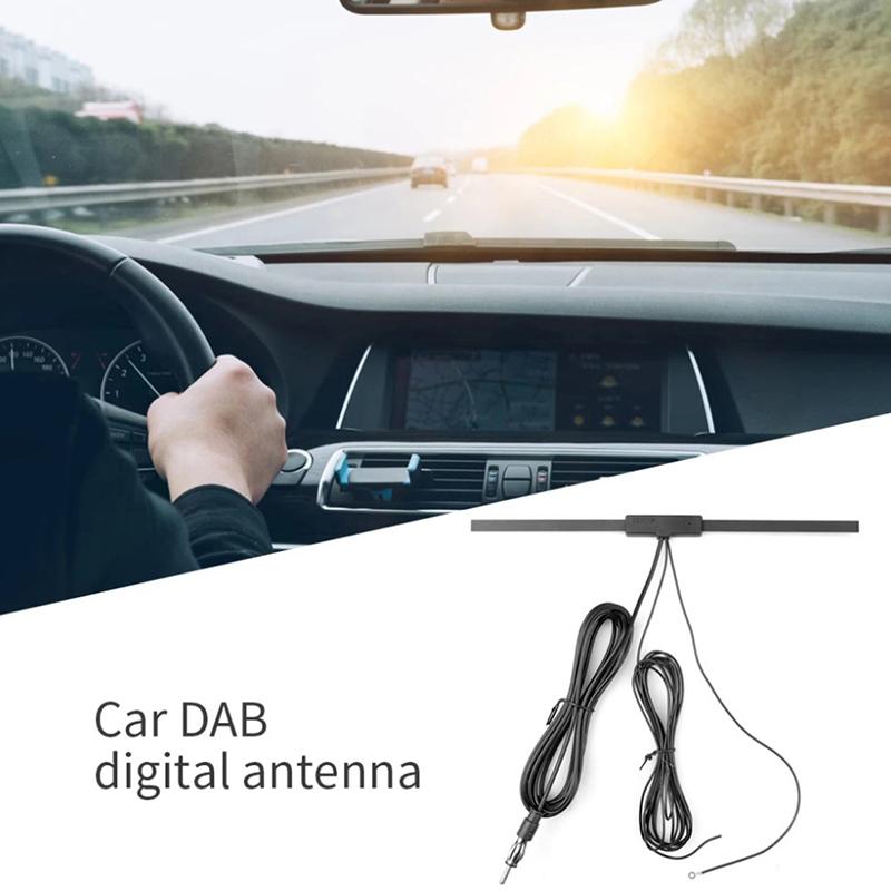 Universal Dab+Fm Radio Car Antenna Signal Amplifier Aerial Plug Auto Antenna Car