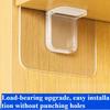 Contemporary Plastic Adhesive Hooks, Wall Mount Shelf Supports, Easy Install No-Drill Hanging Organizers, Load-Bearing Upgrade, Utility Hooks