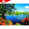 5D DIY Diamond Painting Full Round Scenic Lake Embroidery Sale Rhinestone Picture