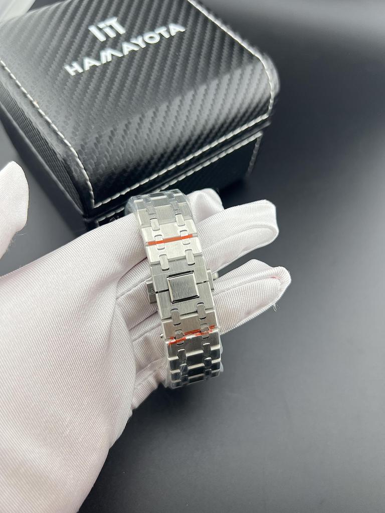 Часы HAMAYOTA японские автоматические сапфировое стекло 316L Ora Classica Sun Blue Suit Business Present Men's