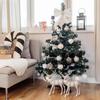 Sapin Artificiel de Noël - CREHOM - 120 cm - Vert Foncé - Support Stable - Intérieur