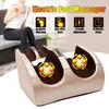 Electric Heating Foot Leg Massager Shiatsu Kneading Roller Vibrator Machine Reflexology Calf Leg Pain Relief Foot Massager