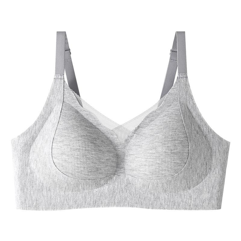 Small breasts gather underwear women's anti-gravity grinding fixed cup anti-sagging breast no steel ring lift up bra