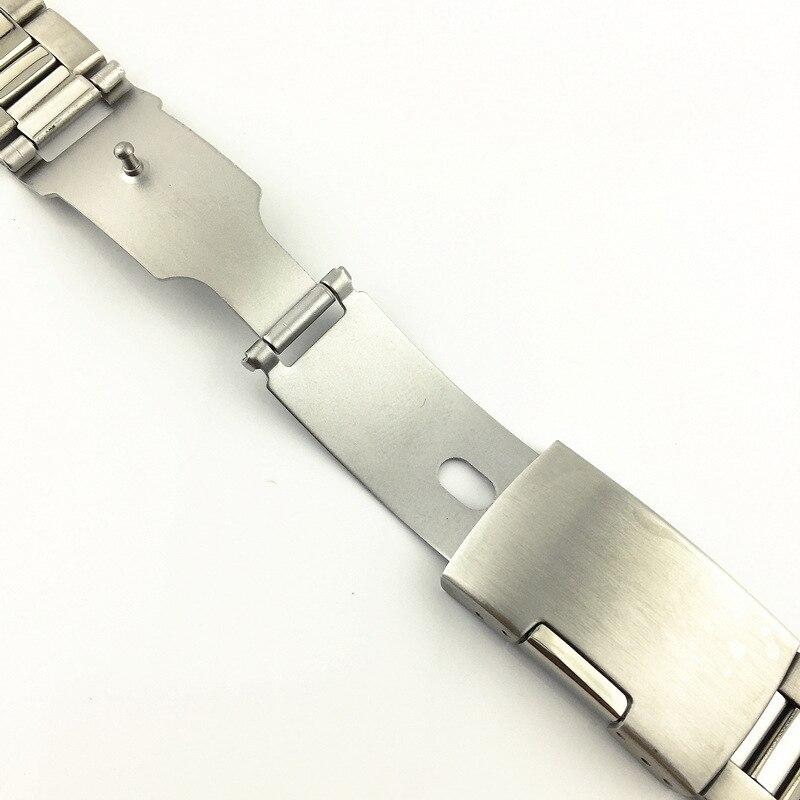 Stainless Steel Metal Watchband Bracelet 18mm 20mm 22mm 24mm 26mm 28mm 30mm Watch Band Wrist Strap Black Silver Gold Accessories