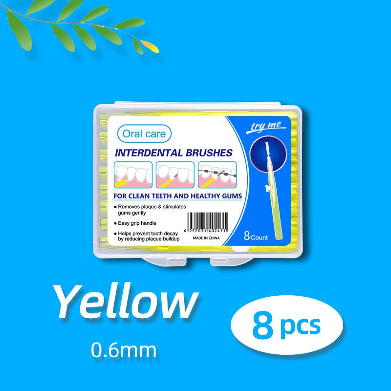 Выдвижная межзубная щетка пуш-пул для очистки промежутков