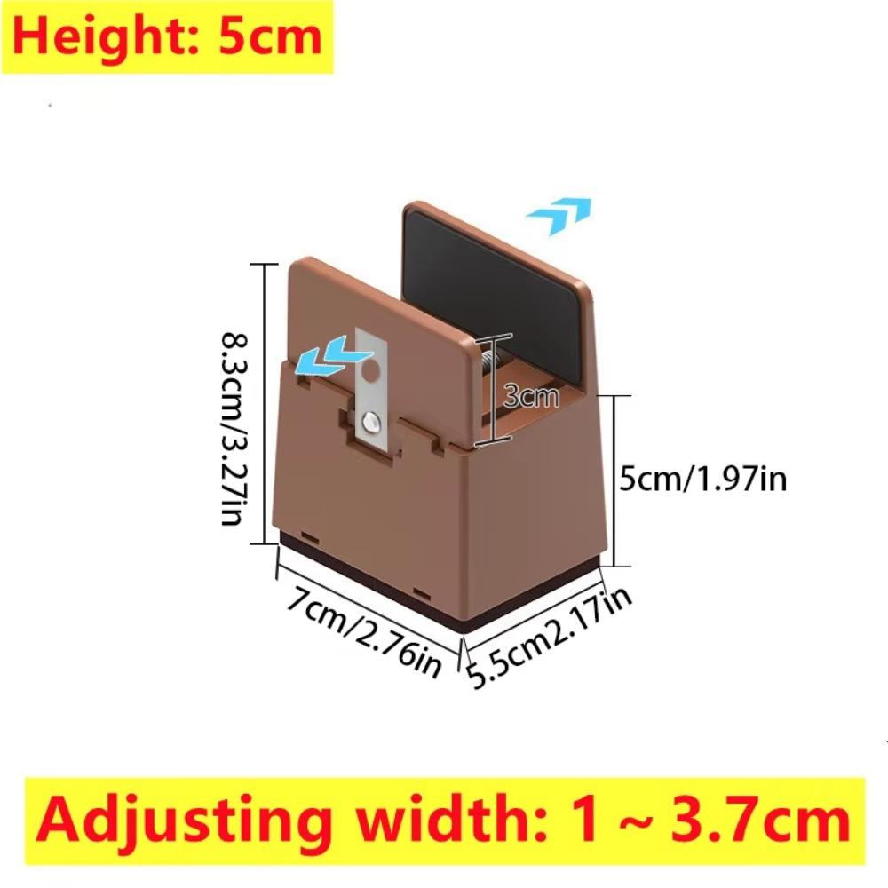 Splint-type Chair Feet Riser Moisture-proof Base Bed Leg Mat  for 10-37 MM Wide Square Furniture