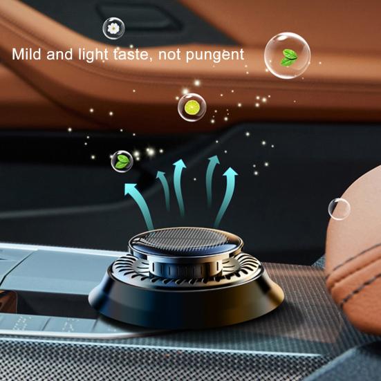 Автомобильный освежитель воздуха на солнечной энергии, автоматический вращающийся долговечный ароматизатор для очистки воздуха, автоматический ароматерапевтический диффузор, орнамент, аксессуары для салона автомобиля