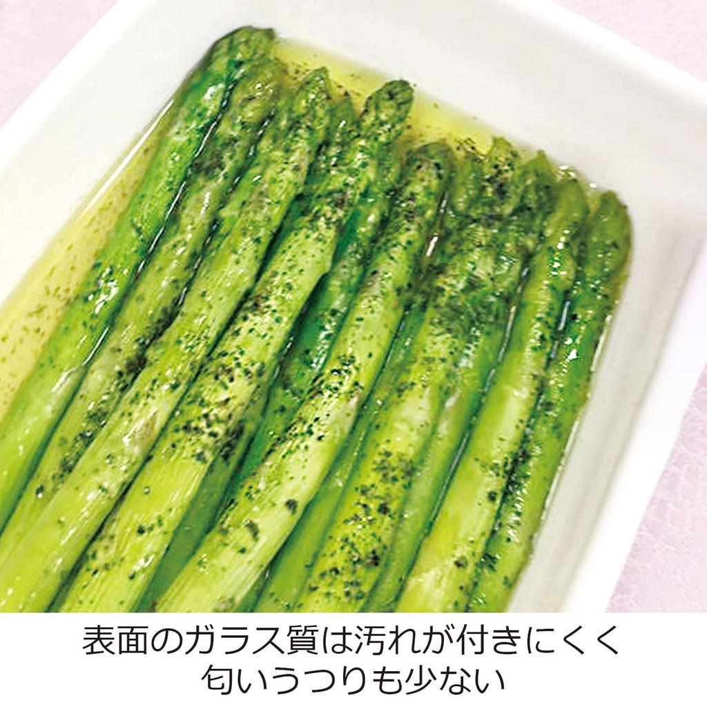 Fuji Enamel Неглубокий контейнер для хранения Средний с контейнером для заморозки Белый, Размер, 0,9 л, Банка, Крышка, IH, Духовка, Совместимый, KE-M LW,