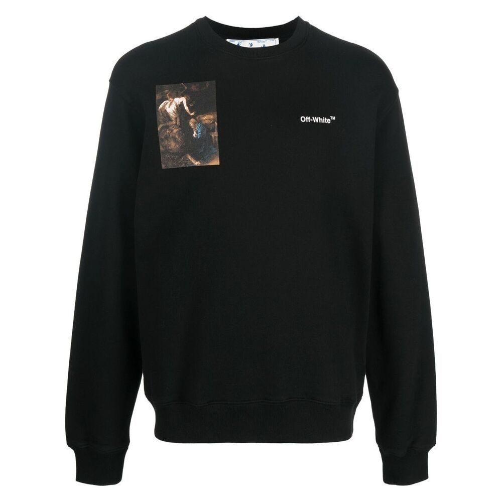Свитшот OFF WHITE Мужской Черный OMBA057C99FLE0111001