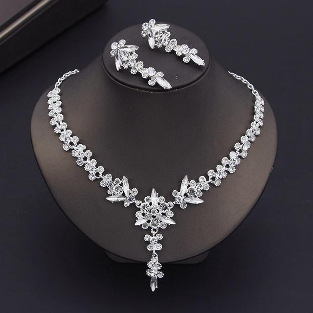 Роскошные красные хрустальные тиары, свадебные комплекты ювелирных изделий для женщин, выпускной, свадебные серьги, ожерелье, комплекты ювелирных изделий для невесты, корона