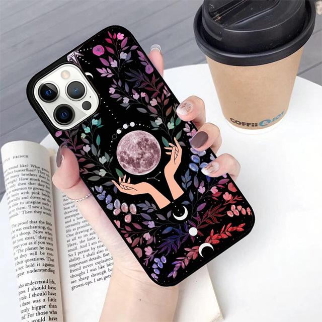 Лунное Полнолуние Колдовская Тайна Тотем Чехол для Телефона Для iPhone 17 Air 13 12 14 15 16 Чехол Для Apple Pro Max Plus
