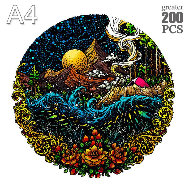 Земля Деревянный Пазл Детский Звездная География Раннее Образование Астро Сложный Деревянный Мозг Сопровождает Взрослый Пазл Вечеринка Досуг