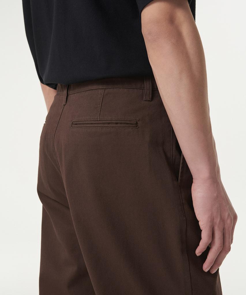 MUSINSA STANDARD One-Pleat Regular Fit Chino Pants [Baroque Brown]