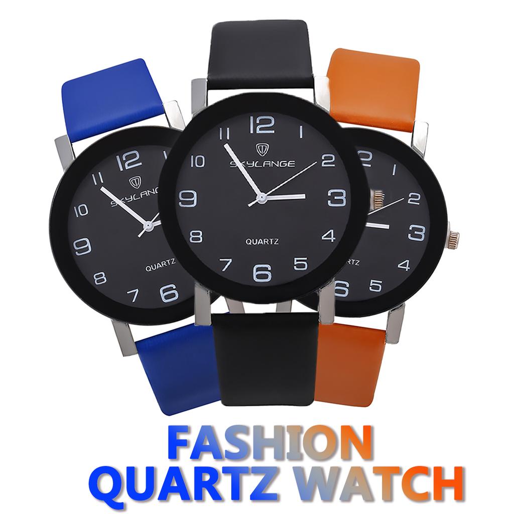 Простые белые кожаные часы Женские платья Повседневные аналоговые кварцевые наручные часы