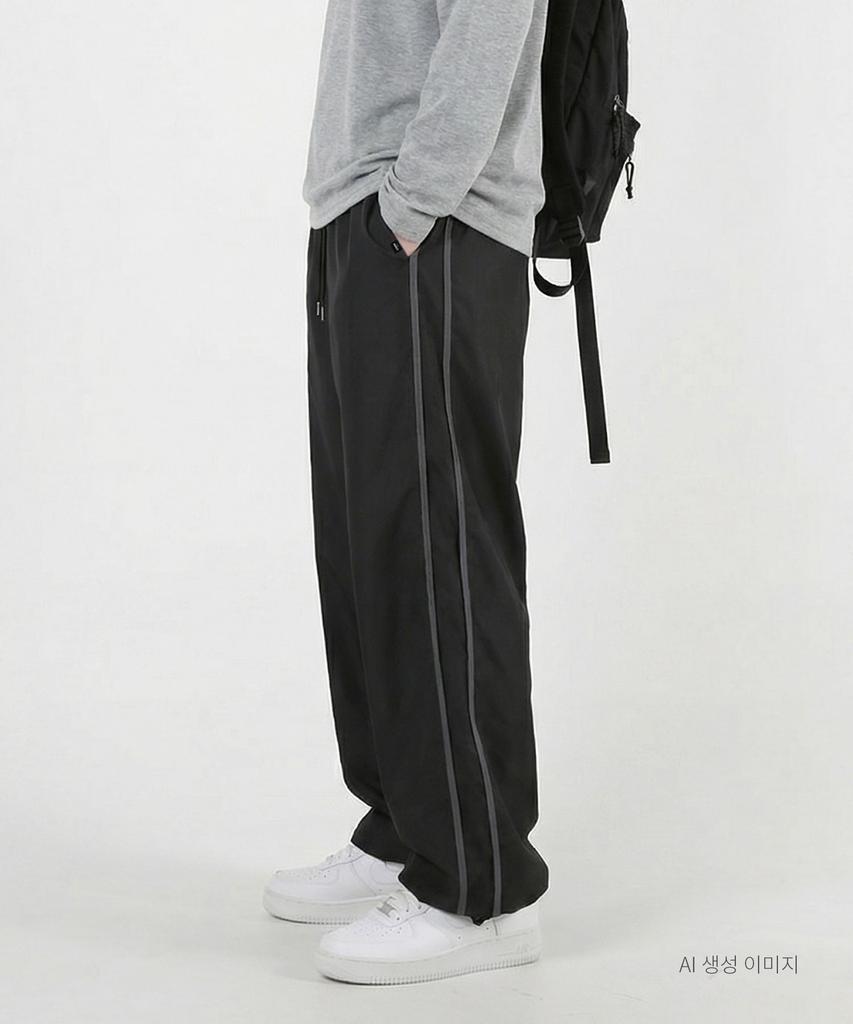 UMM Two-Stripe Wide Training Track Pants 3 Colors