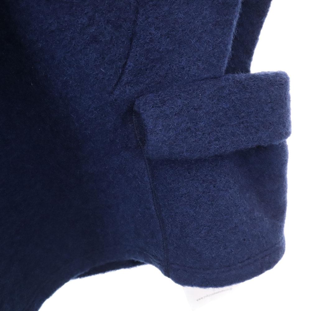 Неиспользованное пончо Ground Y из смесовой шерсти, Сделано в Японии, 1, темно-синее, с биркой, женское, б/у