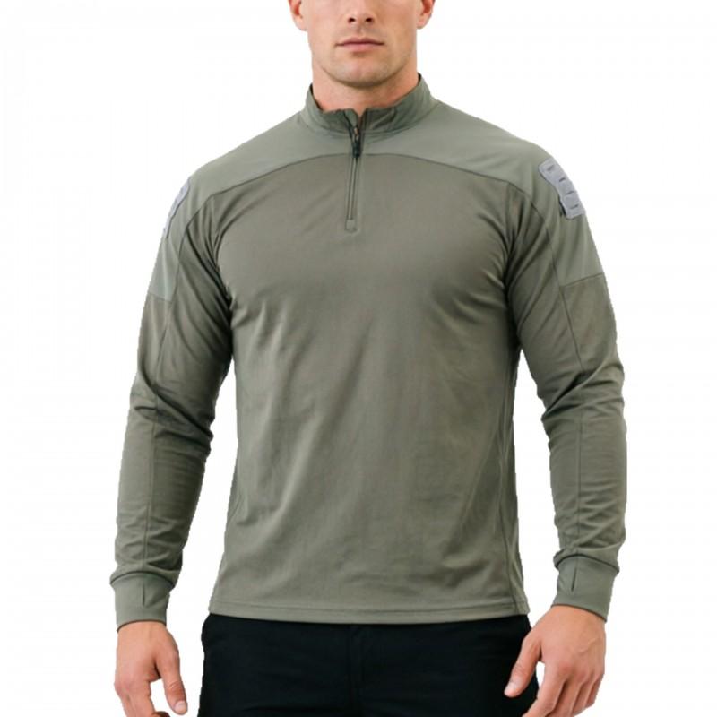 Mens Tactical Quick-Dry Long Sleeve Shirt Hiking Camping Outdoor Training Breathable Durable Camo Top