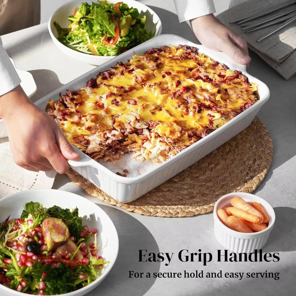 Прямоугольная форма для выпечки Углубленная форма для лазаньи Форма для запеканки Керамический противень для выпечки Духовка