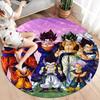 Cute Cartoon Son Goku Round Area Rug Carpet Rug For Living Room Bedroom Sofa Playroom Decor Nonslip Floor Mat