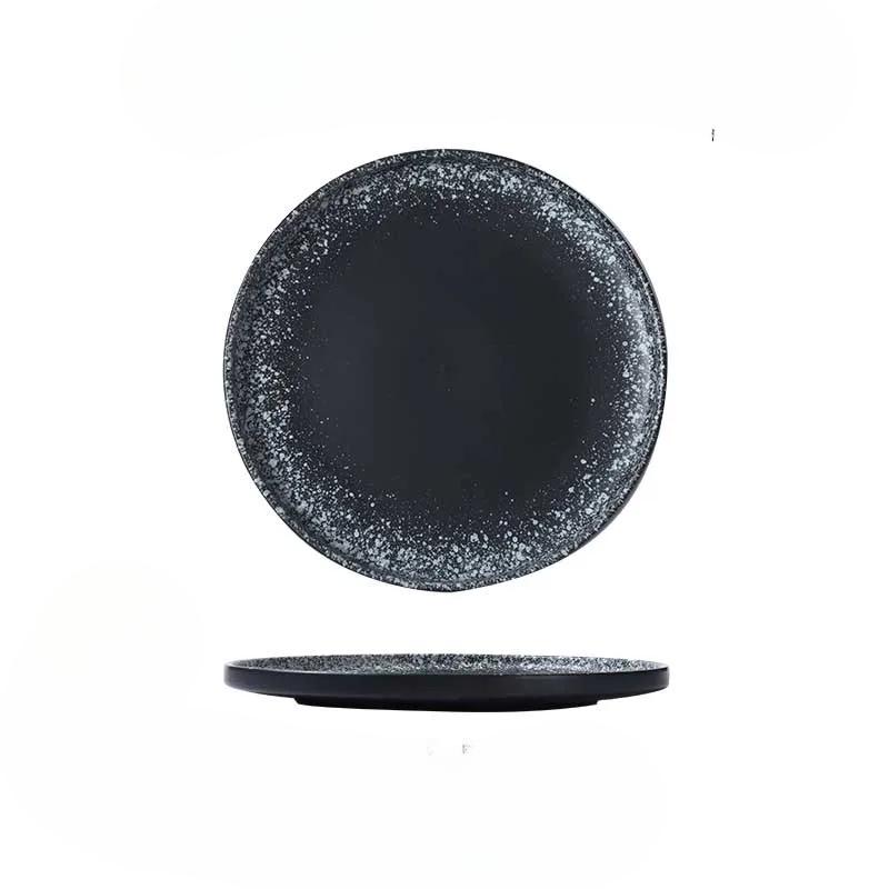 Керамическая тарелка для пасты в японском стиле, тарелка для стейка, тарелка для западной кухни, бытовая тарелка в стиле инс, посуда для еды и коммерческого использования