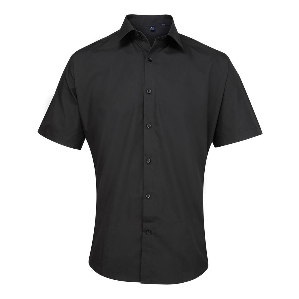 Premier Mens Supreme Heavy Poplin Short Sleeve Work Shirt