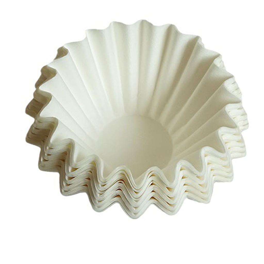 100 шт. Бумага для кофейных фильтров 185 мм Одноразовый круглый кофейный фильтр для домашних напитков